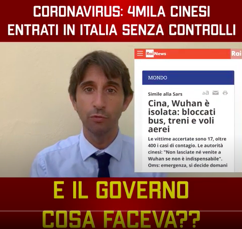 4mila cinesi entrati senza controlli