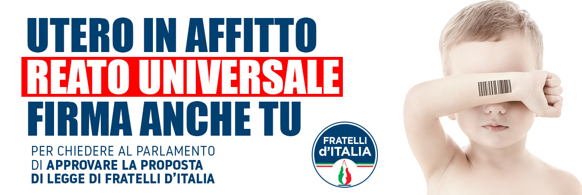 Firma anche tu! Utero in affitto reato universale